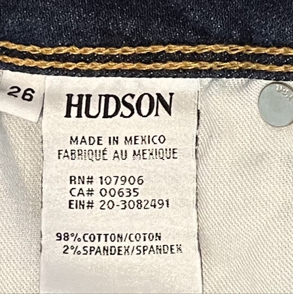 Hudson Croxley Mid Thigh Blue Denim Rolled Cuff Short  Size 26. NWT - Picture 13 of 14